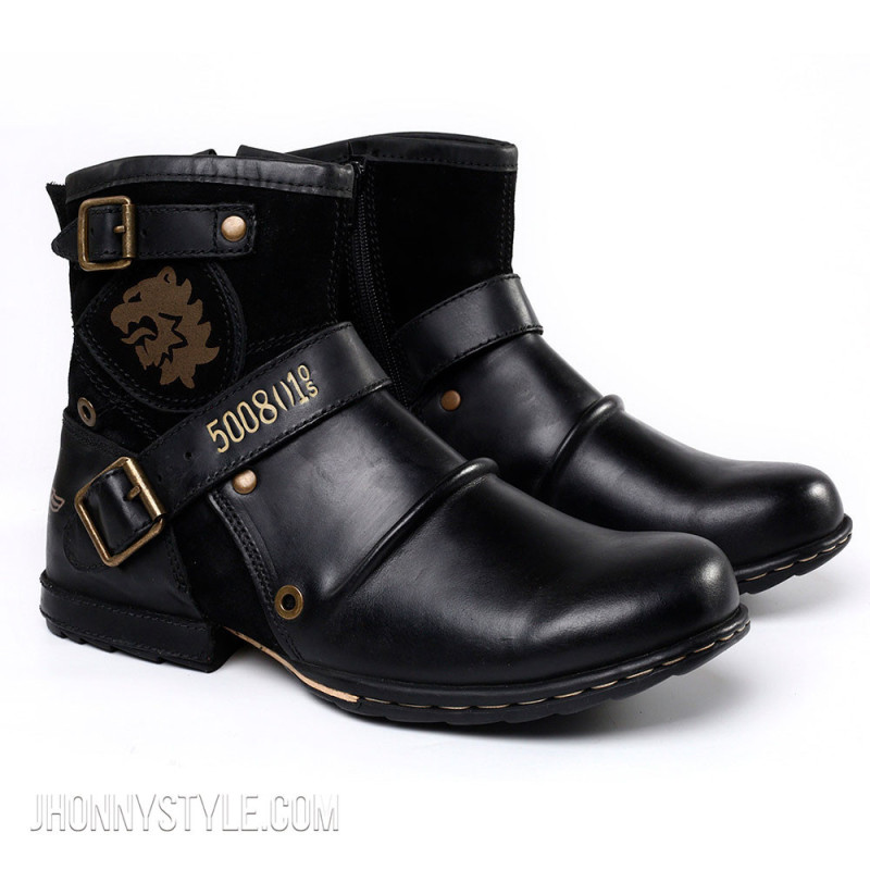 Botas Urbanas de Cuero Estilo León – Varios Colores y Tallas Botas Urbanas de Cuero Estilo León – Varios Colores y Tallas