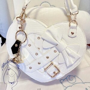 ?? Bolso de Mano en Forma de Corazón “Headache Studio” - Estilo Gothic Lolita ?
